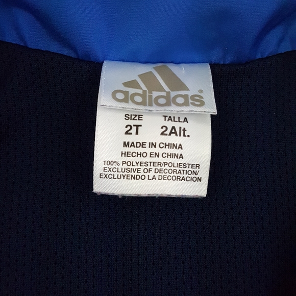 ADIDAS 2pc Blue Orange Track Suit - Picture 4 of 11